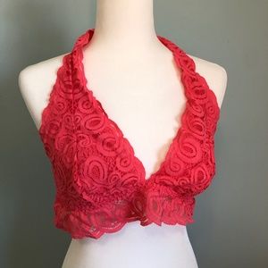 Victoria's Secret PINK Lined Halter Bralette - Worn Once XL